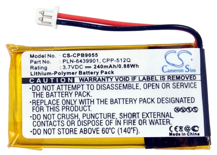 Аккумулятор Cameron Sino 240 мАч для Plantronics 64327-01,64399-01,65358-01,CS50USB,SC60,CS50,CS55,HL10,CS351N,CS361N,CS50-USB.etc
Аккумулятор Cameron Sino 240 мАч для Plantronics 64327-01,64399-01,65358-01,CS50USB,SC60,CS50,CS55,HL10,CS351N,CS361N,CS50-USB.etc