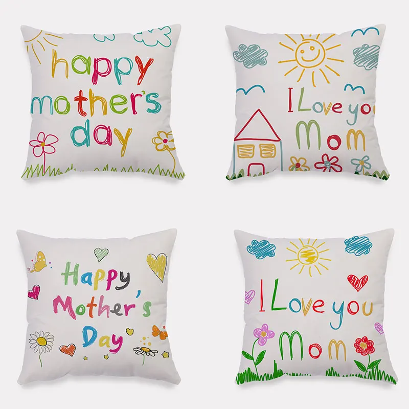 Cartoon Style Sun Floral Pillowcases Mother's Day Decor Plush Cushion Cover Home Room Decorative Accessories
Cartoon Style Sun Floral Pillowcases Mother's Day Decor Plush Cushion Cover Home Room Decorative Accessories