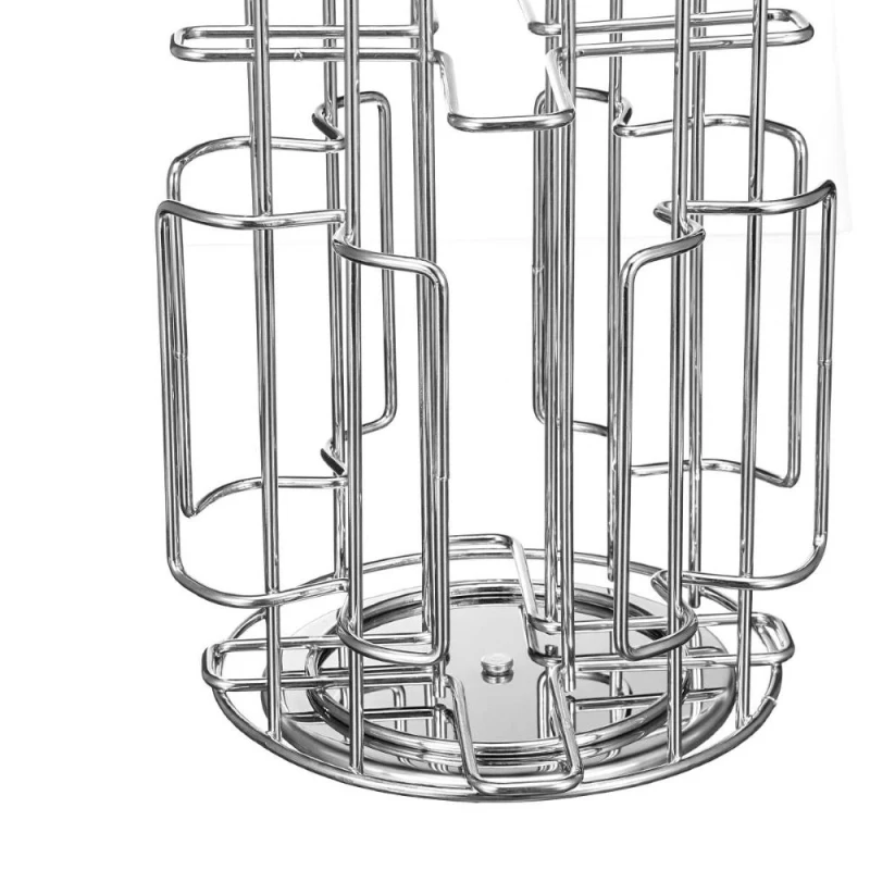 Metal 64 Coffee Pods Holder Iron Chrome Plating Stand Coffee Capsule Storage Rack Capsule Rotatable Coffee Capsule Holder
Metal 64 Coffee Pods Holder Iron Chrome Plating Stand Coffee Capsule Storage Rack Capsule Rotatable Coffee Capsule Holder
