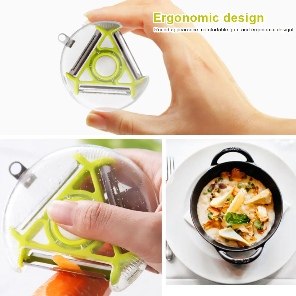 3 in 1 Magic Trio Peeler Set Slicer Stainless Steel Peeler Shredder Julienne Cutter Multi Peel Blade Zesters Grater Kitchen Tool
3 in 1 Magic Trio Peeler Set Slicer Stainless Steel Peeler Shredder Julienne Cutter Multi Peel Blade Zesters Grater Kitchen Tool