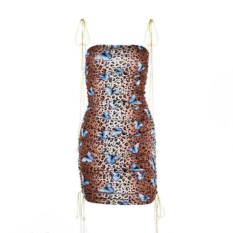 Explosive Sling Sleeveless Dress Women's Spring 2021 New Leopard Print Butterfly Print Tube Top Short Skirt
Explosive Sling Sleeveless Dress Women's Spring 2021 New Leopard Print Butterfly Print Tube Top Short Skirt