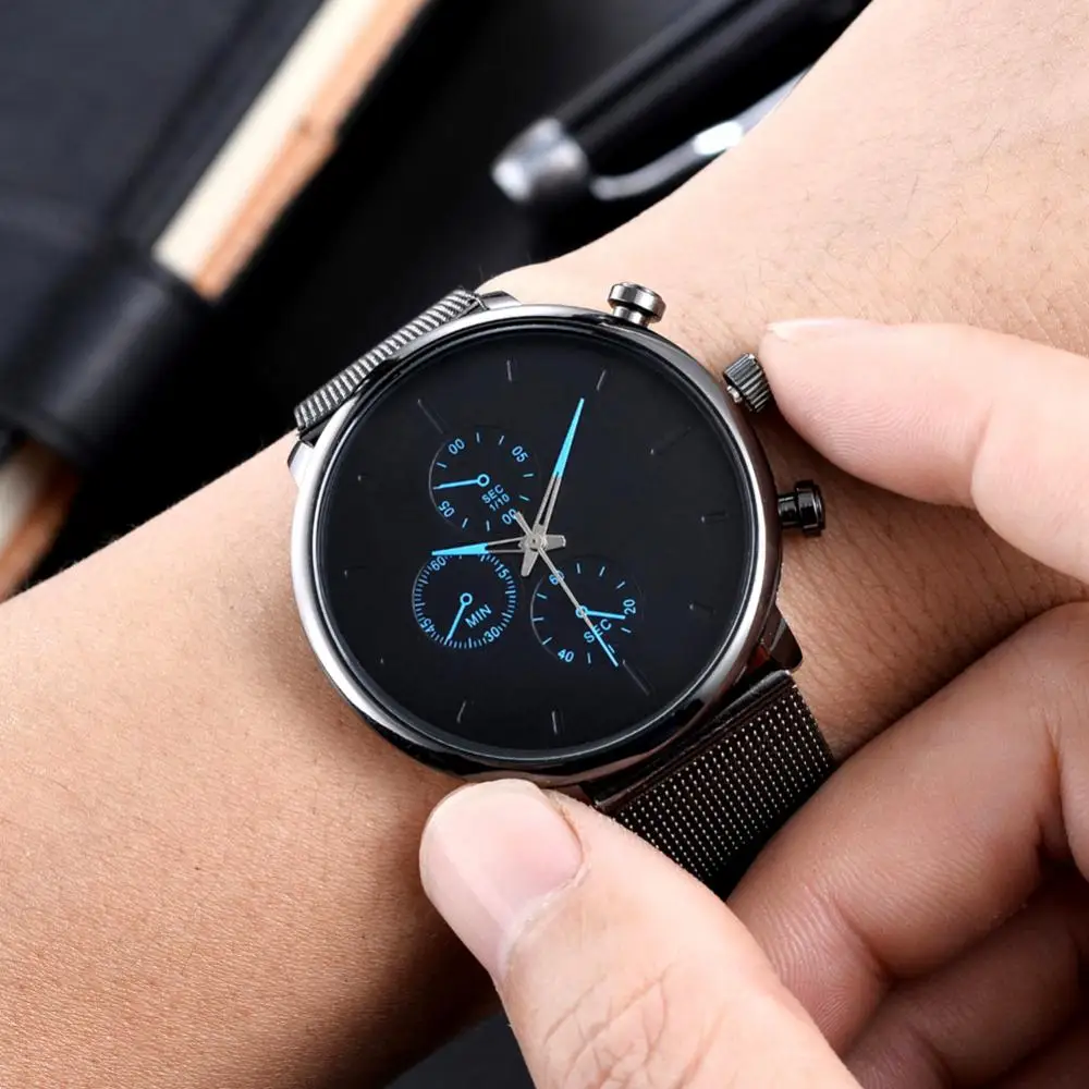 Fashion Mens Watches 2021Luxury Ultra Thin Round Quartz Watch Military Sport Mesh Adjustable Strap Wrist Watches Men
Fashion Mens Watches 2021Luxury Ultra Thin Round Quartz Watch Military Sport Mesh Adjustable Strap Wrist Watches Men
