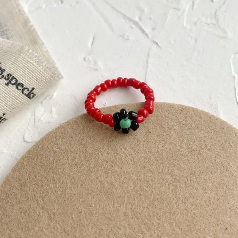 Korean Women Girls Candy Color Floral Elastic Finger Ring Cute Boho Handmade Beaded Adjustable Stretch Acrylic Jewelry
Korean Women Girls Candy Color Floral Elastic Finger Ring Cute Boho Handmade Beaded Adjustable Stretch Acrylic Jewelry