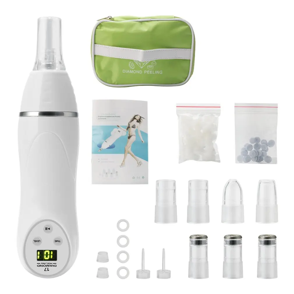 Diamond Dermabrasion Peeling Blackhead Acne Pore Remove Facial Skin Care Beauty Machine Microdermabrasion Vacuum Face Massage
Diamond Dermabrasion Peeling Blackhead Acne Pore Remove Facial Skin Care Beauty Machine Microdermabrasion Vacuum Face Massage