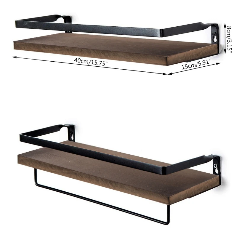 2Pcs Floating Shelves Wall Mounted Storage Shelves for Kitchen Bathroom Decor
2Pcs Floating Shelves Wall Mounted Storage Shelves for Kitchen Bathroom Decor