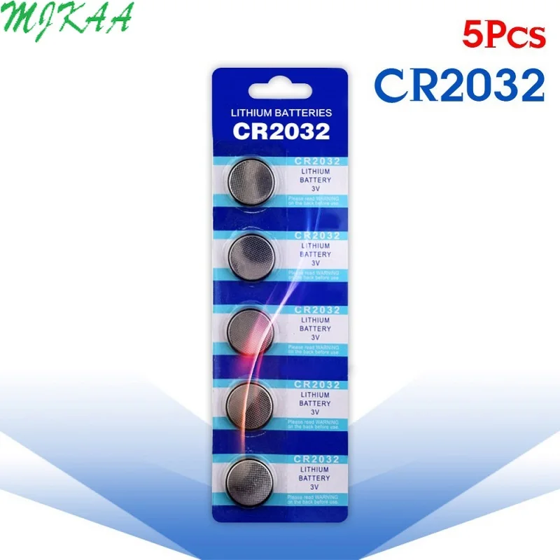 

5 шт./упак. CR2032 аккумулятора кнопочного типа BR2032 DL2032 ECR2032 ячейки литий Батарея 3V CR 2032 для мобильного часо-Электронная игрушка пульт дистанцио...