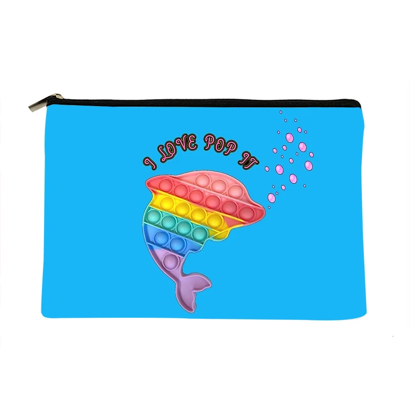 Women Rainbow Dolphin Printed Make up bag Fashion Women Cosmetics Organizer Bag for Travel Colorful Storage Bag for Lady Bag
Women Rainbow Dolphin Printed Make up bag Fashion Women Cosmetics Organizer Bag for Travel Colorful Storage Bag for Lady Bag