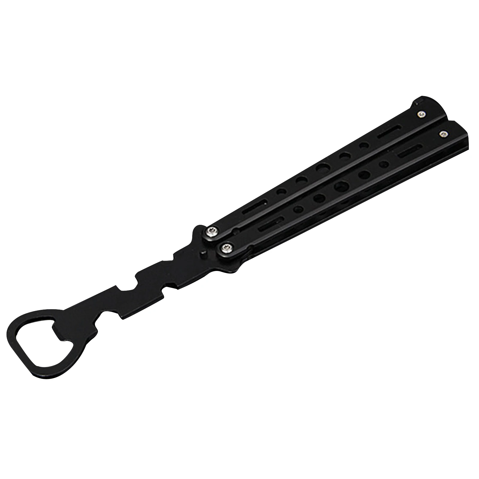 Butterfly Knife Beginner Trainer Transformable Blunt Balisong Pocket Trainer Foldable Butterfly Bottle Opener Hand Tool for Game
Butterfly Knife Beginner Trainer Transformable Blunt Balisong Pocket Trainer Foldable Butterfly Bottle Opener Hand Tool for Game