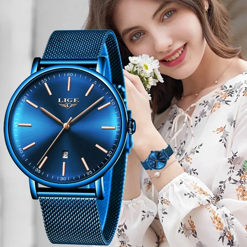 LIGE Watch Women Fashion Dress Quartz Watches Lady Stainless Steel Waterproof Wristwatch Simple Girl Clock Relogio Feminino 2021
LIGE Watch Women Fashion Dress Quartz Watches Lady Stainless Steel Waterproof Wristwatch Simple Girl Clock Relogio Feminino 2021