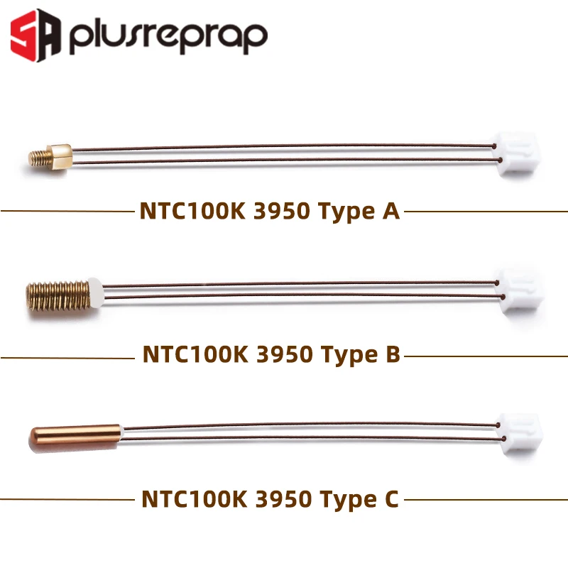 M3 Stud Screw Fixing Thermistor Cartridge 100K NTC 3950 High Temperature for 3D Printer Extruder Mk8 V6 Volcano CR10 M3 Hotend
M3 Stud Screw Fixing Thermistor Cartridge 100K NTC 3950 High Temperature for 3D Printer Extruder Mk8 V6 Volcano CR10 M3 Hotend