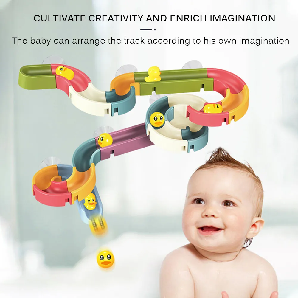 Children'S Baby Bath Toys DIY Marble Race Run Duck Track Bathroom Bathtub Kids Play Water Games Bath Toys For Kids Babies
Children'S Baby Bath Toys DIY Marble Race Run Duck Track Bathroom Bathtub Kids Play Water Games Bath Toys For Kids Babies