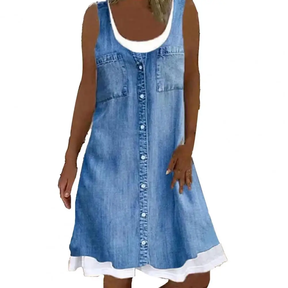 80%HOTWomen Dress Fake Two Piece Loose Summer Sleeveless Large Hem Dress for Dating
80%HOTWomen Dress Fake Two Piece Loose Summer Sleeveless Large Hem Dress for Dating