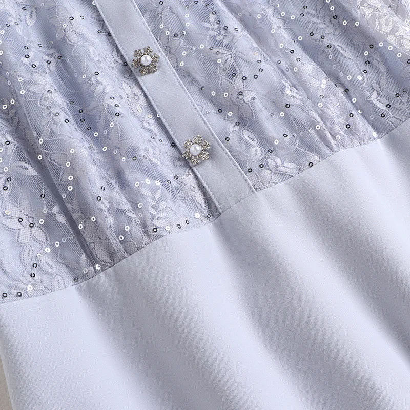 Fashion Short Sleeve Sequined Lace Patchwork Party Dreses Woman Summer 2021 Female Clothing Casual Black Sexy Robe Femme
Fashion Short Sleeve Sequined Lace Patchwork Party Dreses Woman Summer 2021 Female Clothing Casual Black Sexy Robe Femme