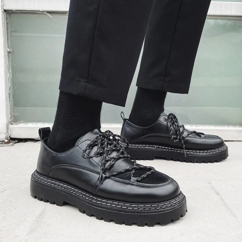2021 Spring Autumn New Fashion Korean Style Men's Dress Shoes Round Toe Flat Lace-up Casual Business Shoes Non-slip for Daily
2021 Spring Autumn New Fashion Korean Style Men's Dress Shoes Round Toe Flat Lace-up Casual Business Shoes Non-slip for Daily
