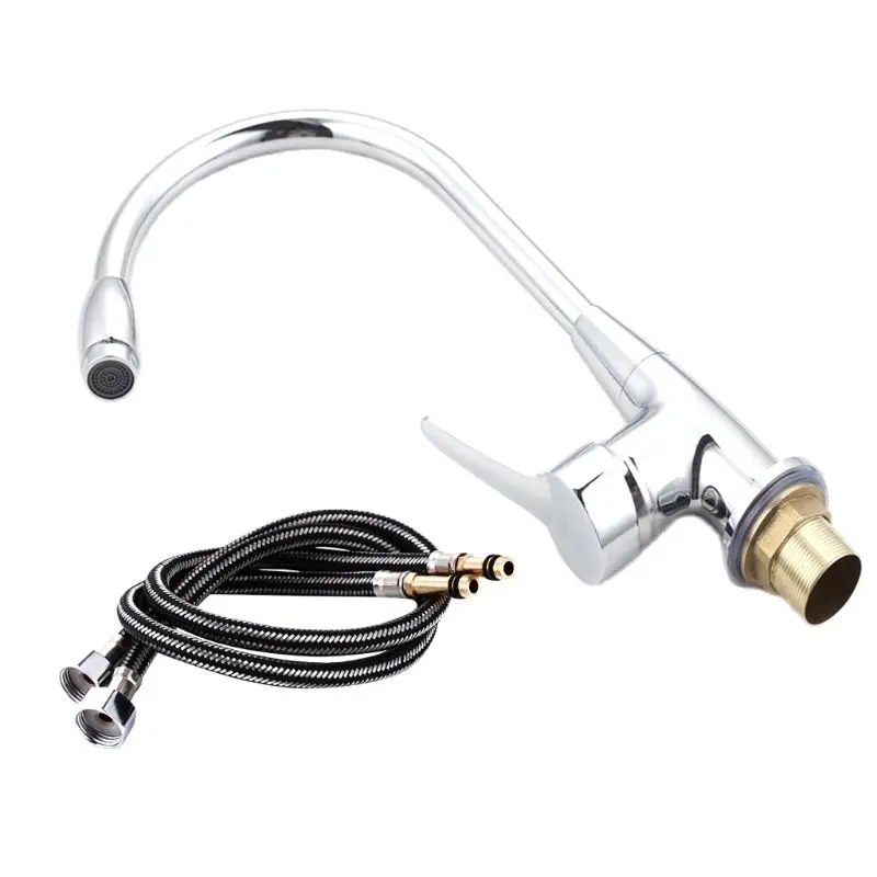 Chrome 360 Degree Swivel Alloy Kitchen Mixer Cold Hot Basin Sink Tap Faucet
Chrome 360 Degree Swivel Alloy Kitchen Mixer Cold Hot Basin Sink Tap Faucet