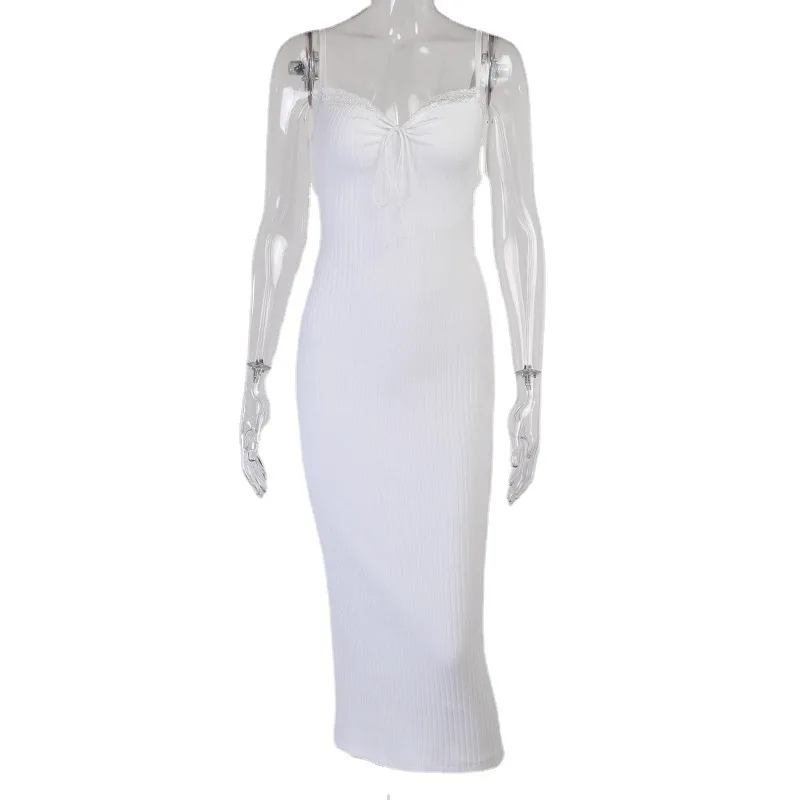 Elegant Lace Sexy Party Dress Women New Solid Camisole Women's Summer Dress 2021 Lace-Up Evening Long Dresses Robe Clubwear
Elegant Lace Sexy Party Dress Women New Solid Camisole Women's Summer Dress 2021 Lace-Up Evening Long Dresses Robe Clubwear