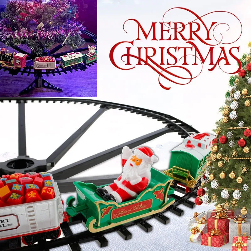 Christmas Electric Rail Car Train Toys Christmas Tree Decoration Train Track Frame Railway Car with Sound&Light Christmas Gifts
Christmas Electric Rail Car Train Toys Christmas Tree Decoration Train Track Frame Railway Car with Sound&Light Christmas Gifts