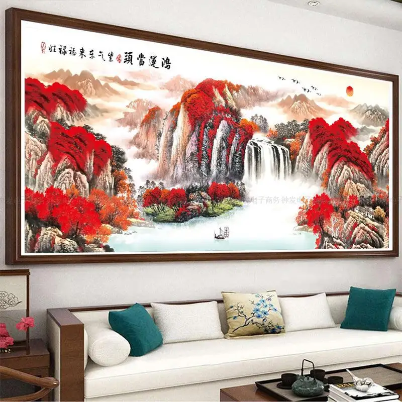 Cross Stitch Embroidery Red tree Scenery Cotton Thread Painting DIY Needlework Kits 11CT landscape painting Home Decoration
Cross Stitch Embroidery Red tree Scenery Cotton Thread Painting DIY Needlework Kits 11CT landscape painting Home Decoration