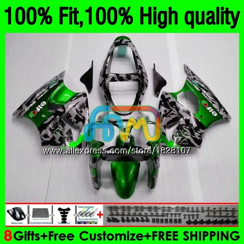 OEM For KAWASAKI ZX-636 ZX 6R 636 600 CC 6 R ZX636 13BS.0 600CC ZX-6R ZX600 ZX6R 00 01 02 2000 2001 2002 Fairing Camouflage New
OEM For KAWASAKI ZX-636 ZX 6R 636 600 CC 6 R ZX636 13BS.0 600CC ZX-6R ZX600 ZX6R 00 01 02 2000 2001 2002 Fairing Camouflage New