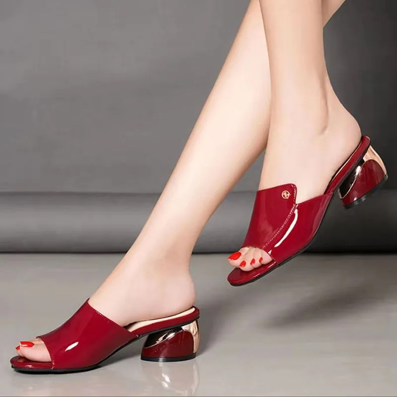 Women Summer Modern High Shoes Grade Sexy Women Shoes Sandals Slippers in Summer
Women Summer Modern High Shoes Grade Sexy Women Shoes Sandals Slippers in Summer