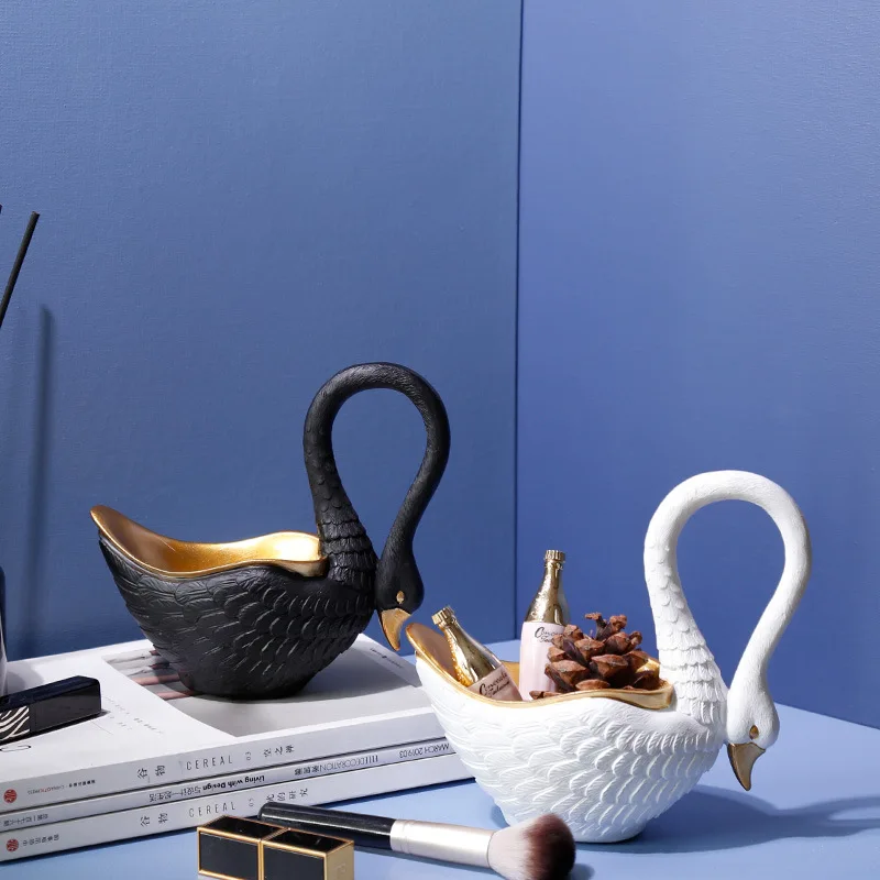 Nordic Light Luxury Painted Gold White Home Decor Swan TV Cabinet Wine Cabinet Decorations Placed Resin Jewelry Fruit Tray
Nordic Light Luxury Painted Gold White Home Decor Swan TV Cabinet Wine Cabinet Decorations Placed Resin Jewelry Fruit Tray