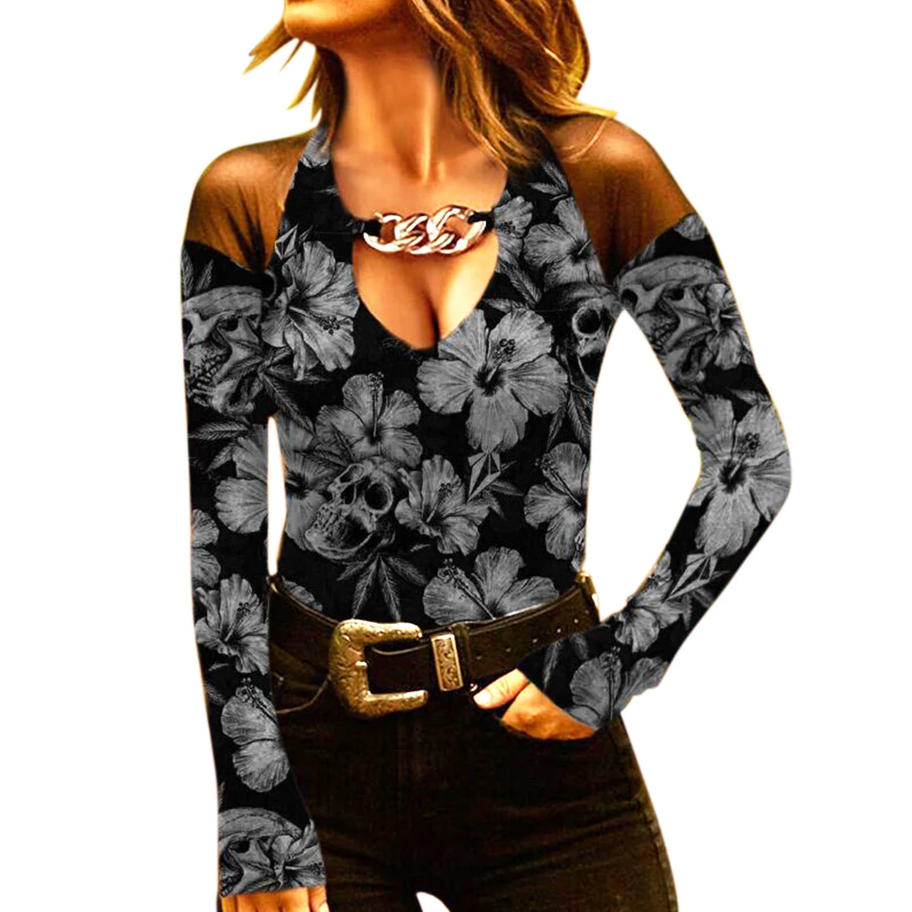 Women Long Sleeve Floral Print Tshirt Slim Elegant Fit Mesh Patchwork High Street Vintage Hollow Out T Shirt 2022 Femme Tops
Women Long Sleeve Floral Print Tshirt Slim Elegant Fit Mesh Patchwork High Street Vintage Hollow Out T Shirt 2022 Femme Tops