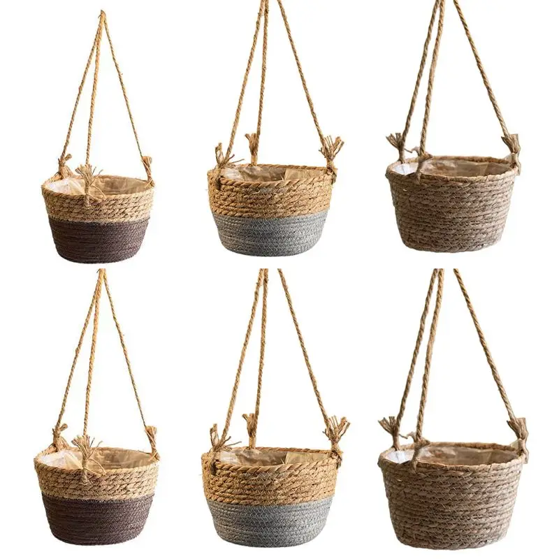 Woven Rattan Hanging Planter Flower Pot Plant Basket Balcony Garden Home Decor
Woven Rattan Hanging Planter Flower Pot Plant Basket Balcony Garden Home Decor