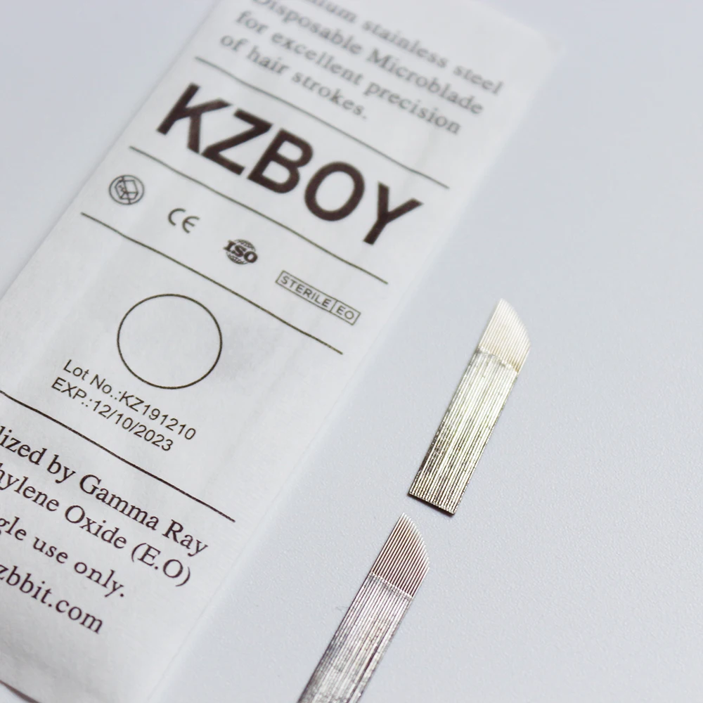 KZBOY New 25PCS/BOX Stainless Steel 0.25MM 16S*2/18S Slant &Curved Microblading Needles for Eyebrow Permanent Makeup Manual Pen
KZBOY New 25PCS/BOX Stainless Steel 0.25MM 16S*2/18S Slant &Curved Microblading Needles for Eyebrow Permanent Makeup Manual Pen