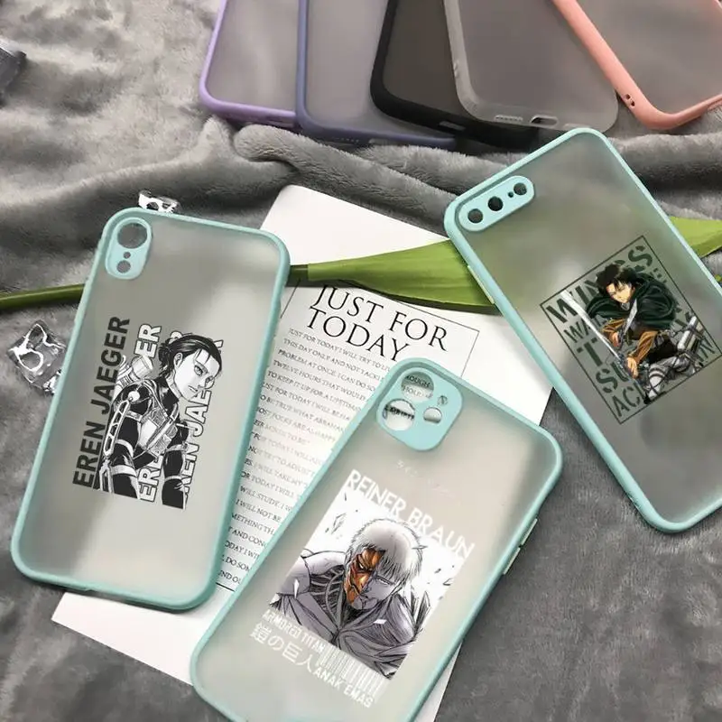Attack on Titan Japan anime Phone Case matte transparent For iphone 7 8 11 12 plus mini x xs xr pro max cover
Attack on Titan Japan anime Phone Case matte transparent For iphone 7 8 11 12 plus mini x xs xr pro max cover