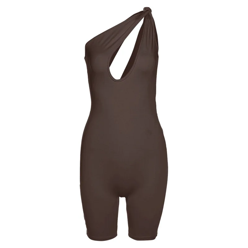 Summer Streetwear Bodycon Sleeveless Romper Women One Piece Outfit Playsuit Hollow Out One Shoulder Rompers 2021 Short Jumpsuit
Summer Streetwear Bodycon Sleeveless Romper Women One Piece Outfit Playsuit Hollow Out One Shoulder Rompers 2021 Short Jumpsuit