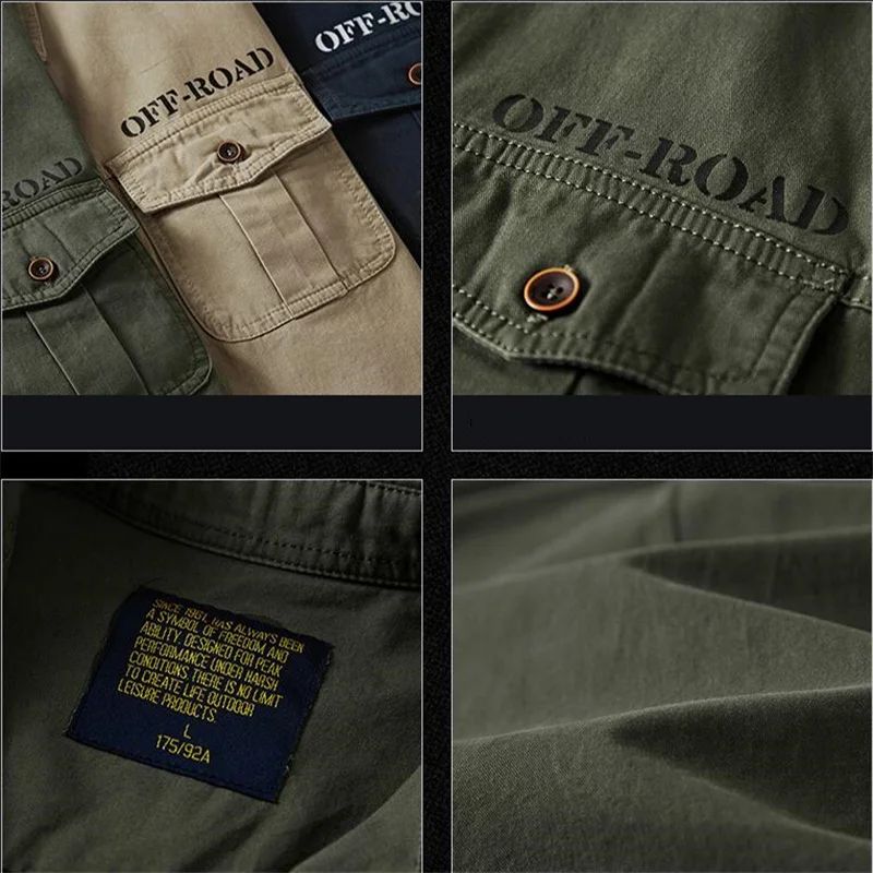 Men's Military Shirt Men 100% Cotton Long Sleeve Spring Autumn Business Dress Mens Shirts Plus Size 5XL 6XL Camisa Masculina 
Men's Military Shirt Men 100% Cotton Long Sleeve Spring Autumn Business Dress Mens Shirts Plus Size 5XL 6XL Camisa Masculina
