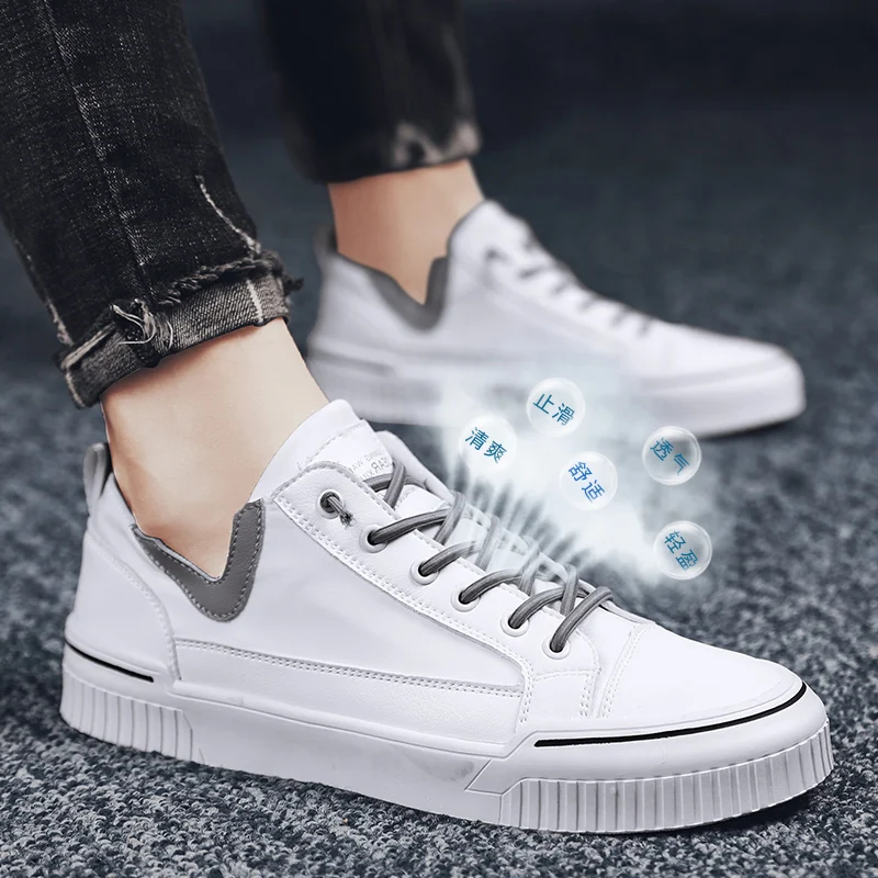 Men Leisure Shoes Men Casual Shoes 2020 Leather Sport Sneakers Breathable Fashion Causal For Man White Fashionable Sports Light
Men Leisure Shoes Men Casual Shoes 2020 Leather Sport Sneakers Breathable Fashion Causal For Man White Fashionable Sports Light