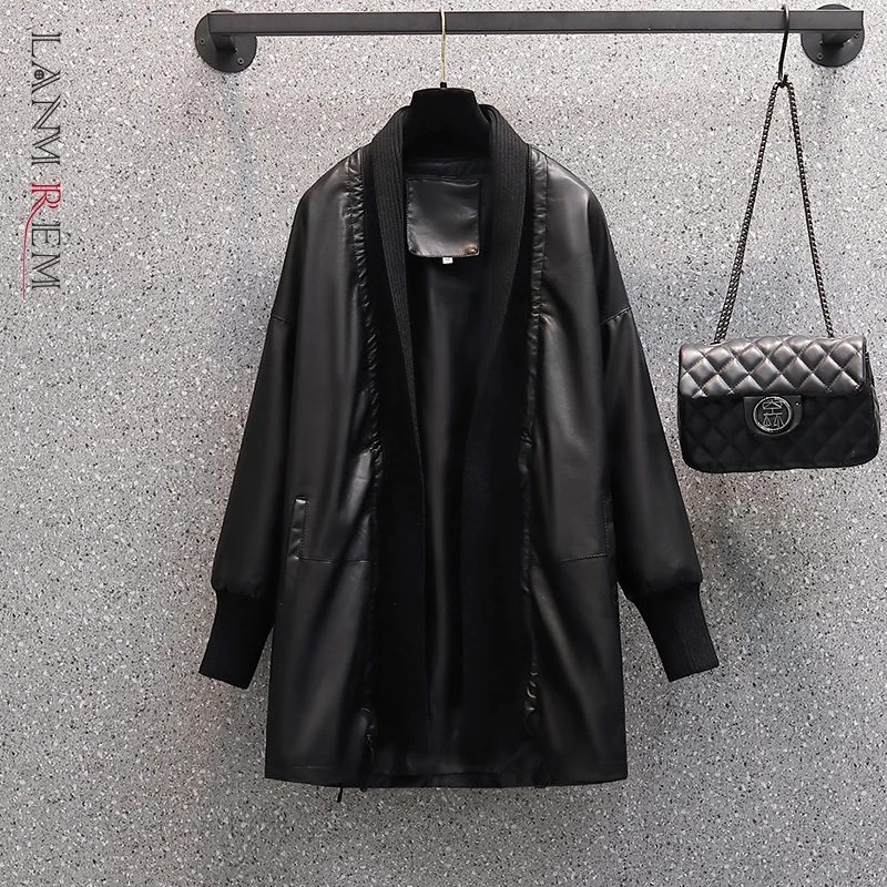 LANMREM 2022 Autumn Winter New PU Leather Jacket Female Long Sleeve Loose Black Patchwork Coat Women's Fashion Clothes 2W2138
LANMREM 2022 Autumn Winter New PU Leather Jacket Female Long Sleeve Loose Black Patchwork Coat Women's Fashion Clothes 2W2138