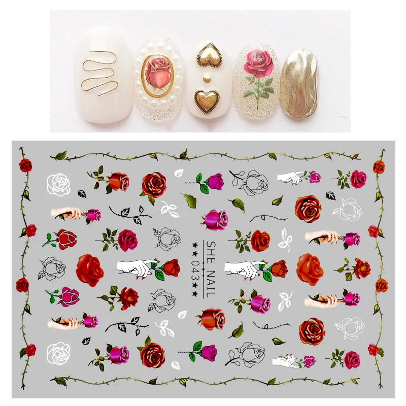 1 шт., красная самоклеящаяся наклейка для ногтей
1 шт., красная самоклеящаяся наклейка для ногтей