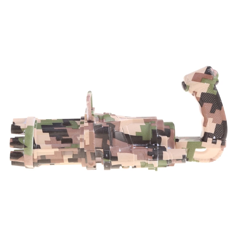 40JC Camouflage Gatling Bubble Maker Fun Machine to Make Bubble with 8 Holes Blowing Bubble Swimming Pool Outdoor Bubble Toy
40JC Camouflage Gatling Bubble Maker Fun Machine to Make Bubble with 8 Holes Blowing Bubble Swimming Pool Outdoor Bubble Toy