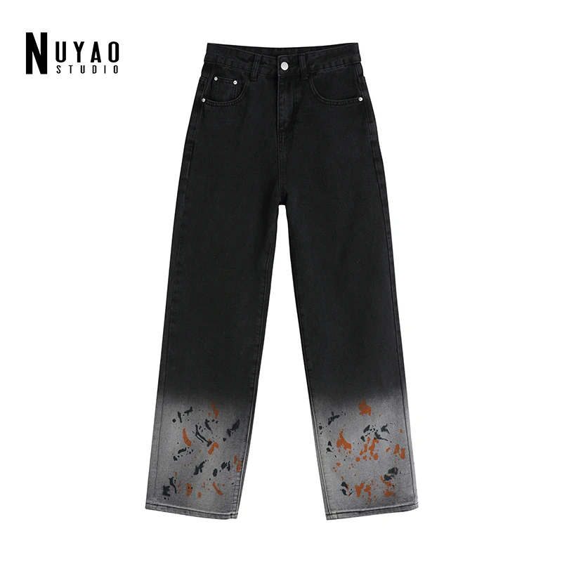 Woman Jeans High Waist Pattern Printed Spliced Vintage Denim Trousers Contrast Color Loose Fit Pants Women Fashion Autumn 2021
Woman Jeans High Waist Pattern Printed Spliced Vintage Denim Trousers Contrast Color Loose Fit Pants Women Fashion Autumn 2021
