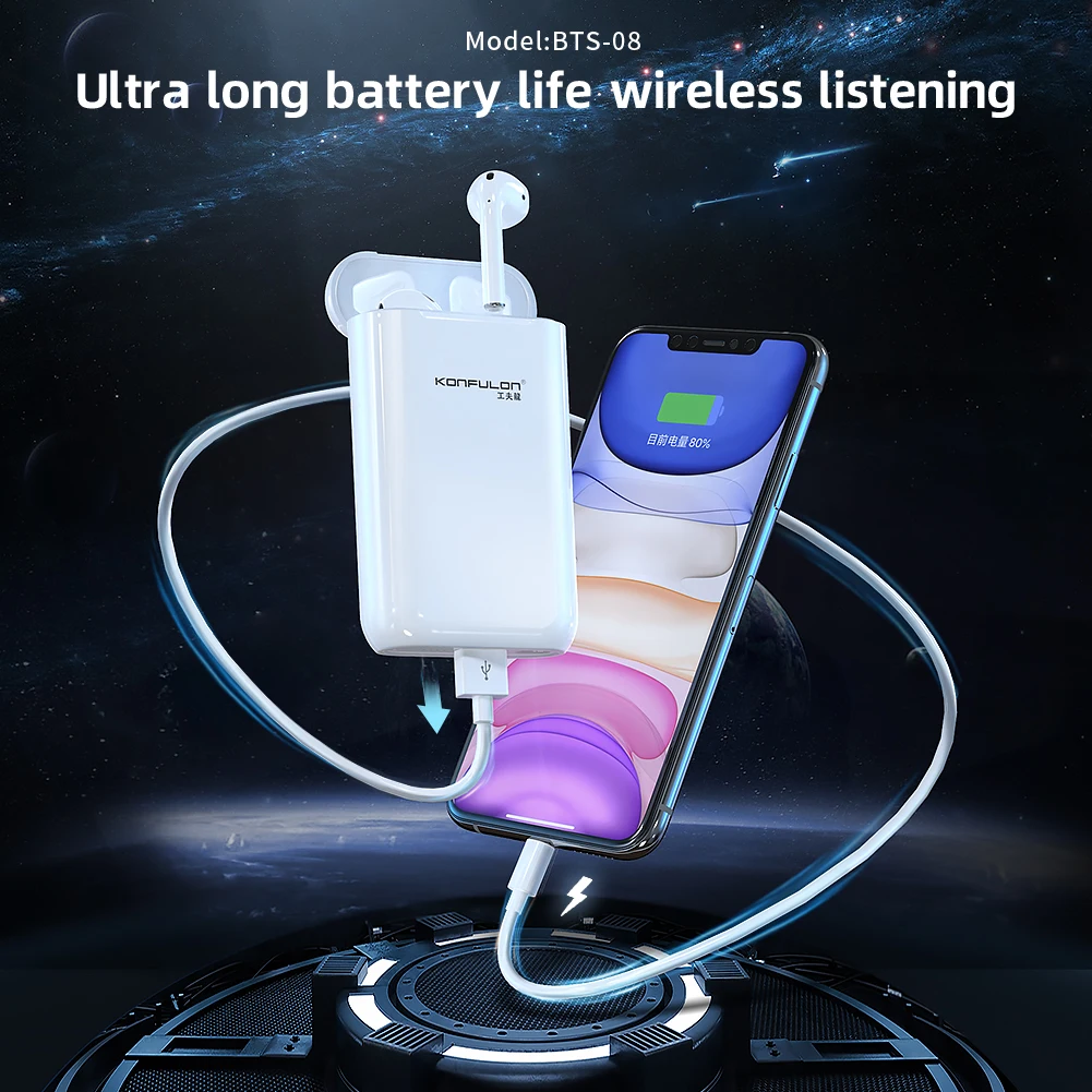 Mini Power Bank Wireless Bluetooth Headset 2 In1 5000mAh Power Bank Wireless Headphones V5.0 Bluetooth For XIAO
Mini Power Bank Wireless Bluetooth Headset 2 In1 5000mAh Power Bank Wireless Headphones V5.0 Bluetooth For XIAO
