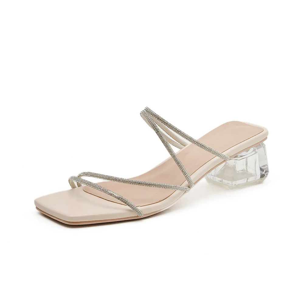 Buckle Strap Female Sandal Clear Heels Med All-Match Comfort Shoes for Women Square Toe 2021 Summer Girls Medium Beige Ankle Blo
Buckle Strap Female Sandal Clear Heels Med All-Match Comfort Shoes for Women Square Toe 2021 Summer Girls Medium Beige Ankle Blo