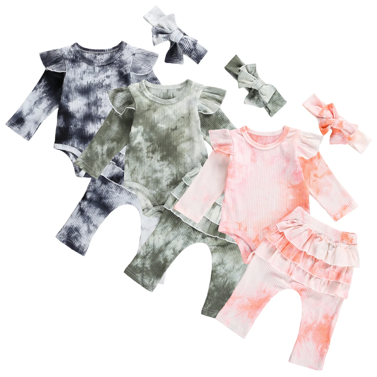 2 Pieces Baby Girls Set Tie-Dye Print Outfits Round Neck Long Sleeve Baby Romper Trousers Unisex Newborn Baby Clothing Costume
2 Pieces Baby Girls Set Tie-Dye Print Outfits Round Neck Long Sleeve Baby Romper Trousers Unisex Newborn Baby Clothing Costume