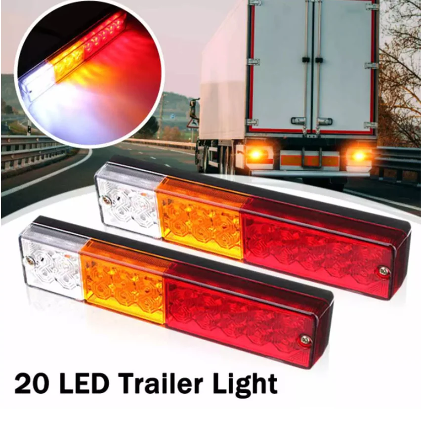 2Pcs 12V/24V Waterproof Car 19 20 26 46LED Tail Light Rear Lamps Boat Trailer Rear Turn Signal Indicator for Trailer Truck Car
2Pcs 12V/24V Waterproof Car 19 20 26 46LED Tail Light Rear Lamps Boat Trailer Rear Turn Signal Indicator for Trailer Truck Car