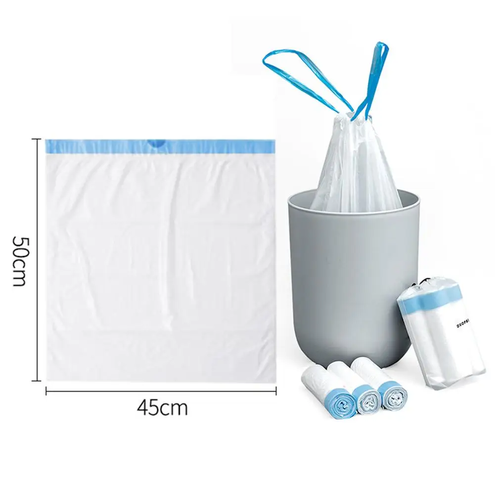 5 Rolls Portable Household Garbage Bag, Household Garbage Bag, Thickened Drawstring Plastic Bag, Vest-type Storage Bag 45*50cm
5 Rolls Portable Household Garbage Bag, Household Garbage Bag, Thickened Drawstring Plastic Bag, Vest-type Storage Bag 45*50cm