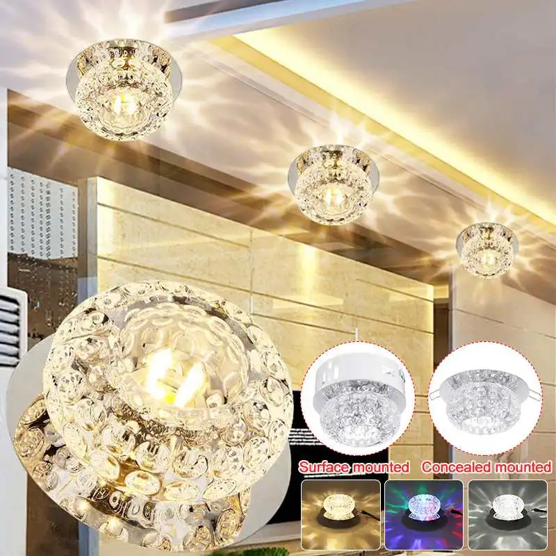 Modern LED Crystal Ceiling Lamp Modern Indoor Lighting 5W Aisle Corridor LED Ceiling Light Home Decoration for Living Room
Modern LED Crystal Ceiling Lamp Modern Indoor Lighting 5W Aisle Corridor LED Ceiling Light Home Decoration for Living Room