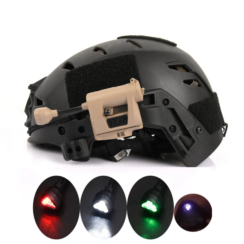 Военный шлем для страйкбола Mpls с зарядкой 4 режима зеленый красный ИК-лазер