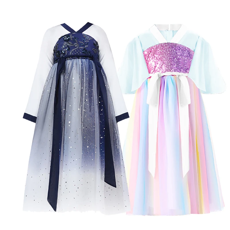 Children's Clothing Summer Dress 2021 Chinese Style Sequins Embroidery Gradient Kids Dresses Girl Summer Party Clothing
Children's Clothing Summer Dress 2021 Chinese Style Sequins Embroidery Gradient Kids Dresses Girl Summer Party Clothing
