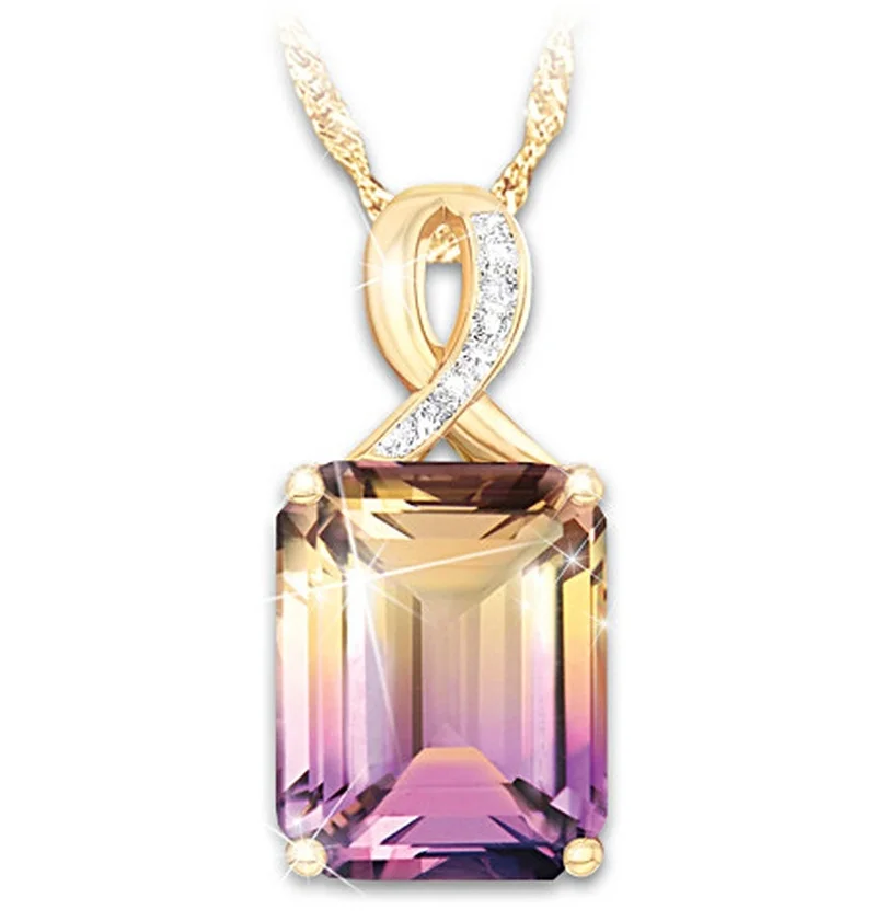 Popular luxury rainbow zircon pendant women romantic wedding engagement jewelry charm banquet jewelry necklace holiday gifts
Popular luxury rainbow zircon pendant women romantic wedding engagement jewelry charm banquet jewelry necklace holiday gifts
