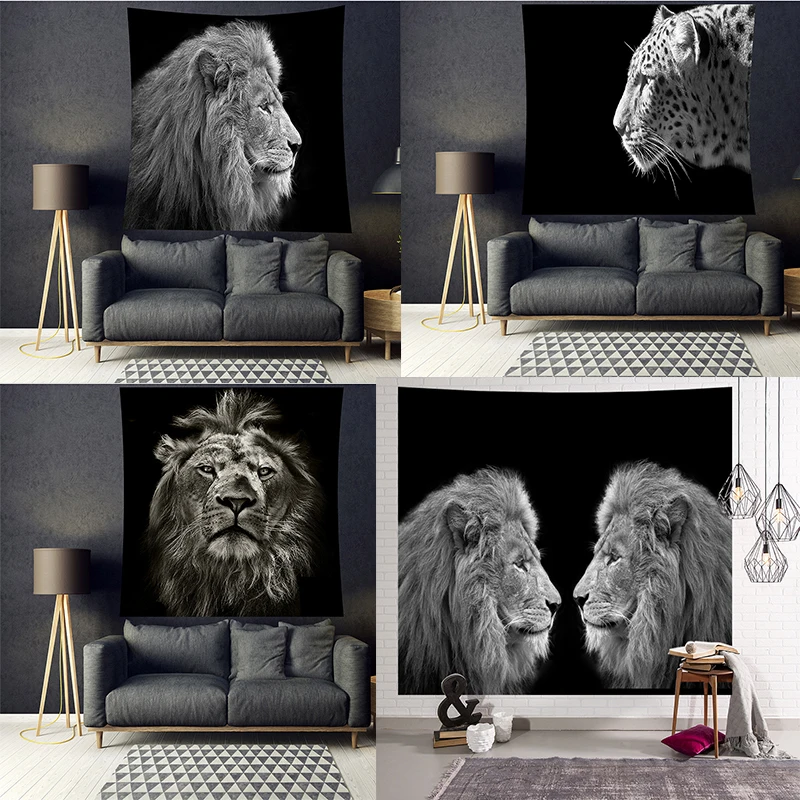 Mandala Tapestry White Black lion leopard Pets Tapestry Wall Hanging Gossip Tapestries Hippie Wall Rugs Dorm Decor Blanket
Mandala Tapestry White Black lion leopard Pets Tapestry Wall Hanging Gossip Tapestries Hippie Wall Rugs Dorm Decor Blanket