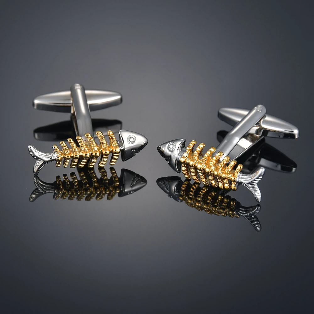 Vintage Hollow Out Fish Bones Top Quality Wholesale Men's Fashion Cufflinks French Shirt Suit Cuff Buttons Male Jewelry Pin Gift
Vintage Hollow Out Fish Bones Top Quality Wholesale Men's Fashion Cufflinks French Shirt Suit Cuff Buttons Male Jewelry Pin Gift