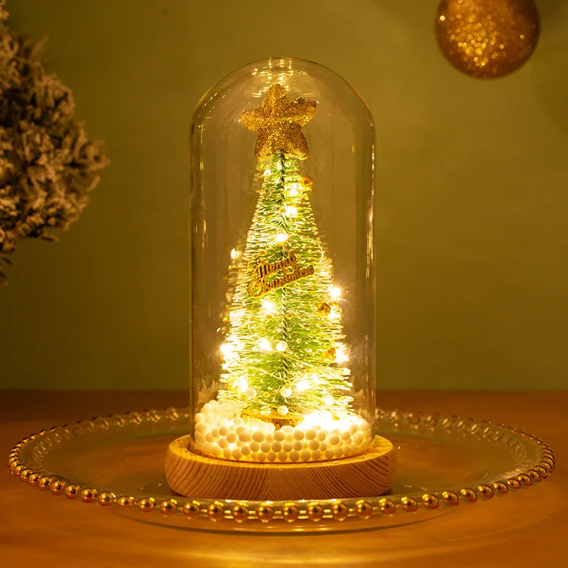 Decoration Bedroom Christmas Tree Glass Cover Creative Glow Festoon Led Light Ornaments Birthday Gift To Girlfriend Room Decor
Decoration Bedroom Christmas Tree Glass Cover Creative Glow Festoon Led Light Ornaments Birthday Gift To Girlfriend Room Decor