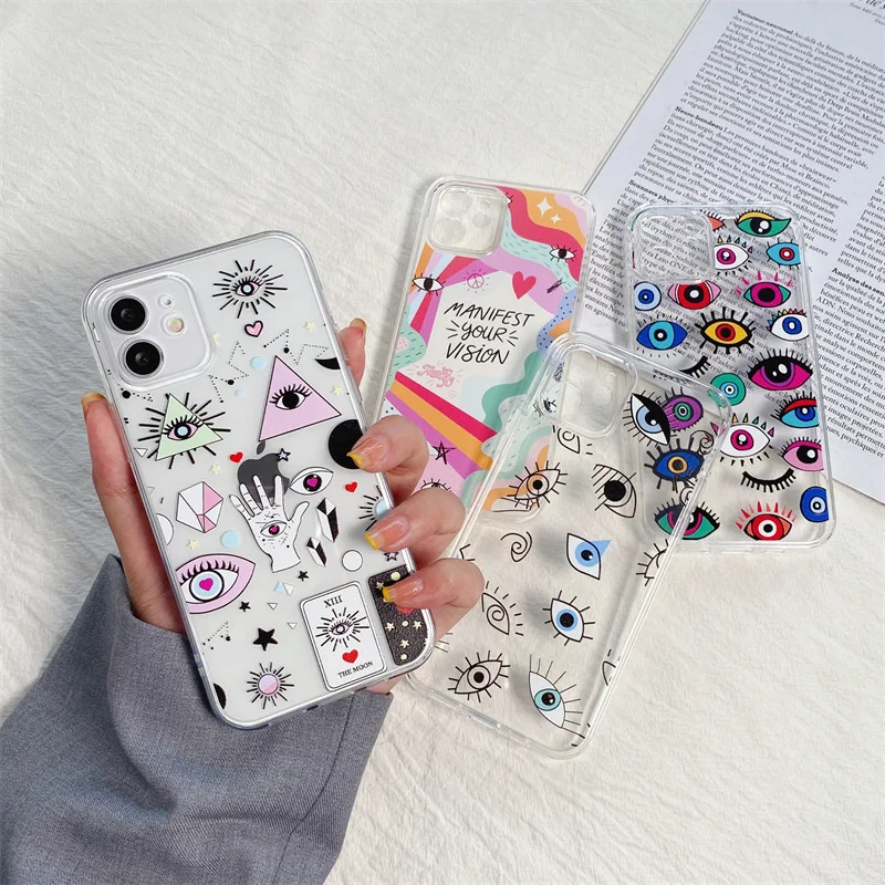 Funny Eyes Transparent Phone Case For iPhone 13 11 12 Pro Max X XR XS Max 7 8 Plus Soft TPU Back Cover
Funny Eyes Transparent Phone Case For iPhone 13 11 12 Pro Max X XR XS Max 7 8 Plus Soft TPU Back Cover