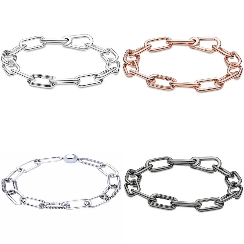 Новый женский серебряный браслет с застежкой из звеньев рутения и розы для популярного оригинального браслета с бусинами Diy ювелирные изде... 
Новый женский серебряный браслет с застежкой из звеньев рутения и розы для популярного оригинального браслета с бусинами Diy ювелирные изде...